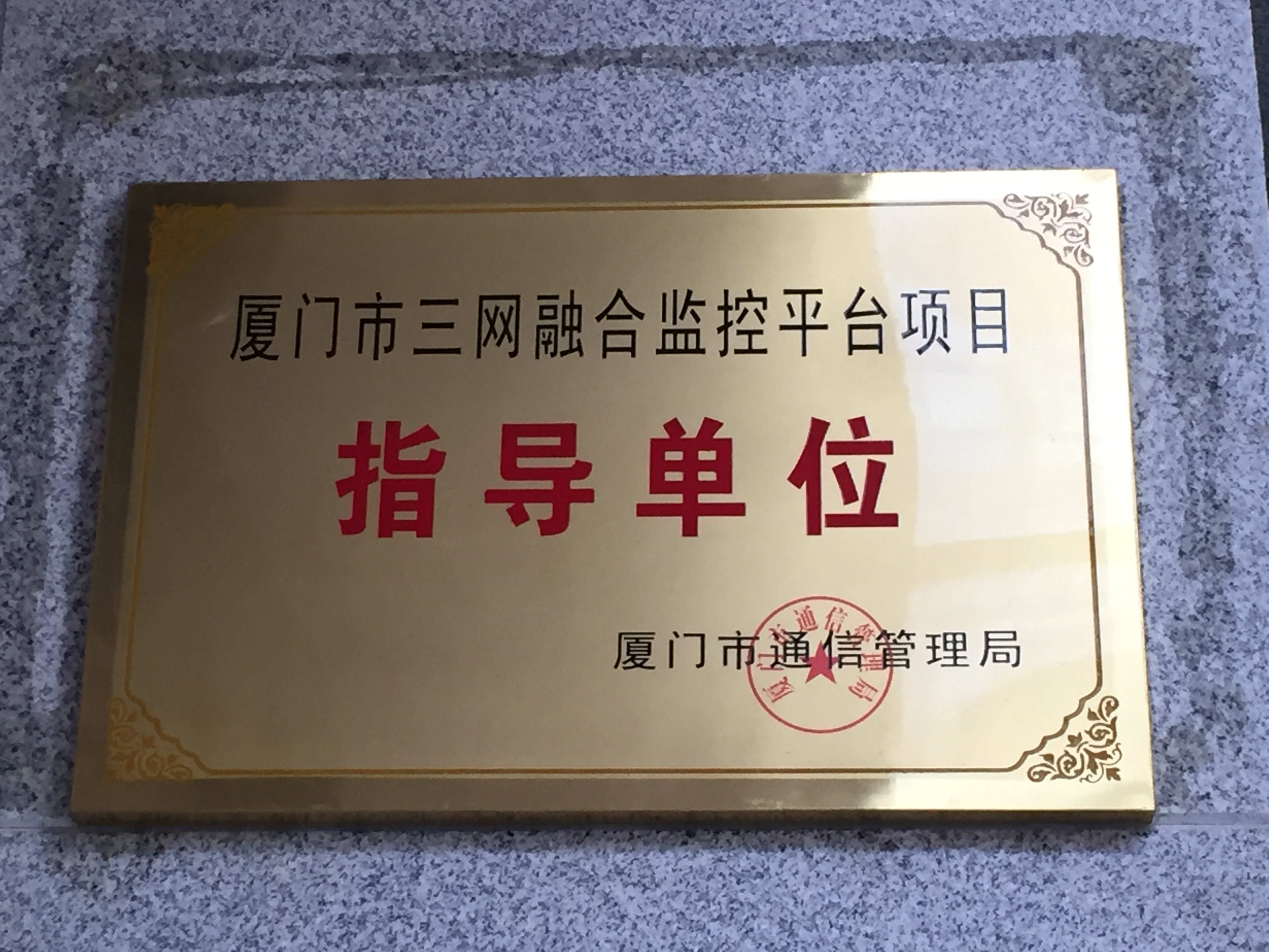 厦门市三网融合监控平台项目指导单位