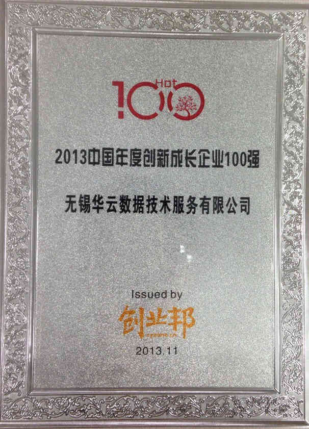 2013中国年度创新成长企业100强